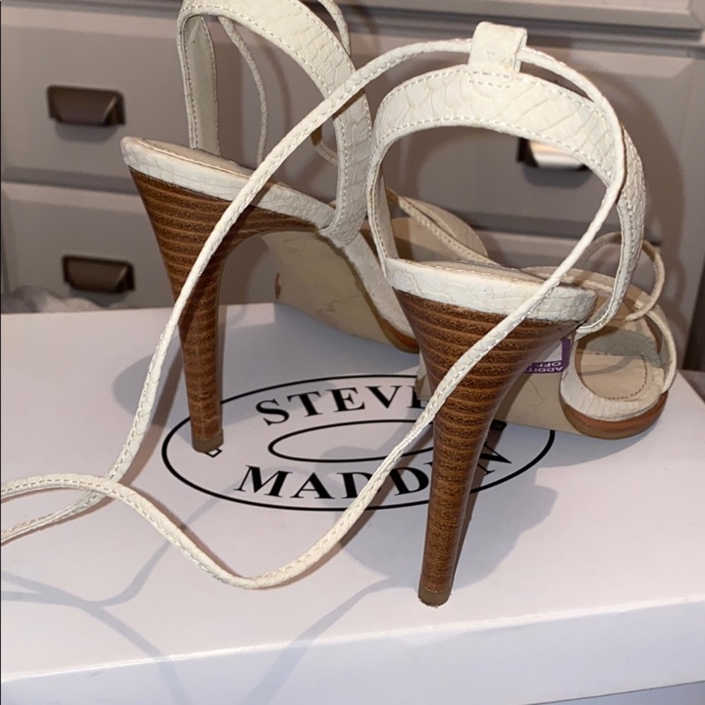 Steve Madden Faithful natural snake sandal heels - Picture 7 of 10